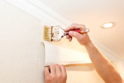 Pose de papier peint à Aragnouet — revêtements muraux et toiles de verre
